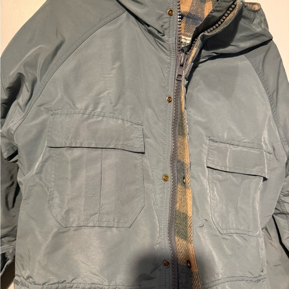 L.L. Bean Hooded Jacket in Slate Blue - Picture 2 of 6
